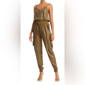 AMIA JUMPSUIT by Cinq a Sept - Olive